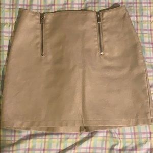 Mini Leather Skirt